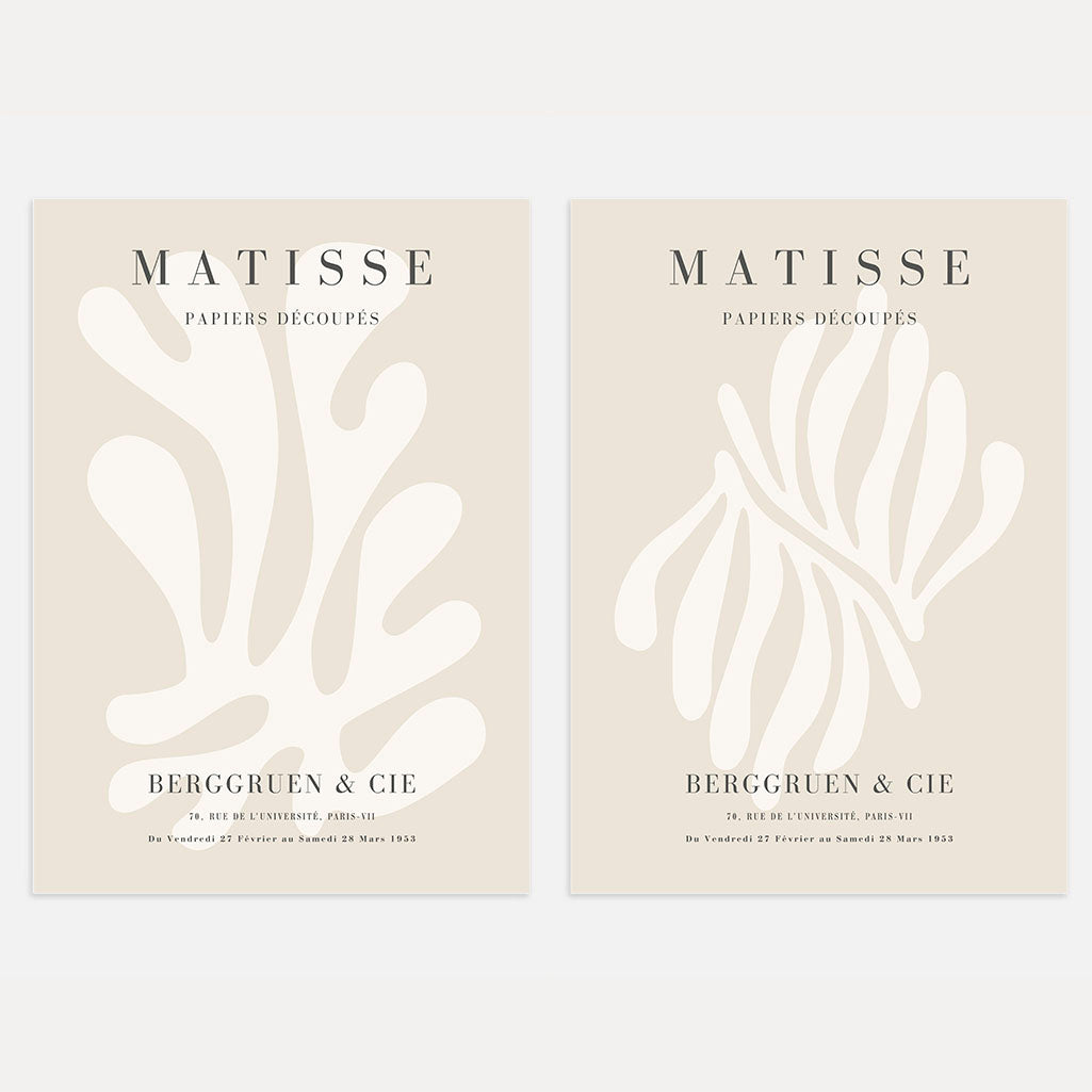 Henri Matisse Organic Forms Poster Set of 2