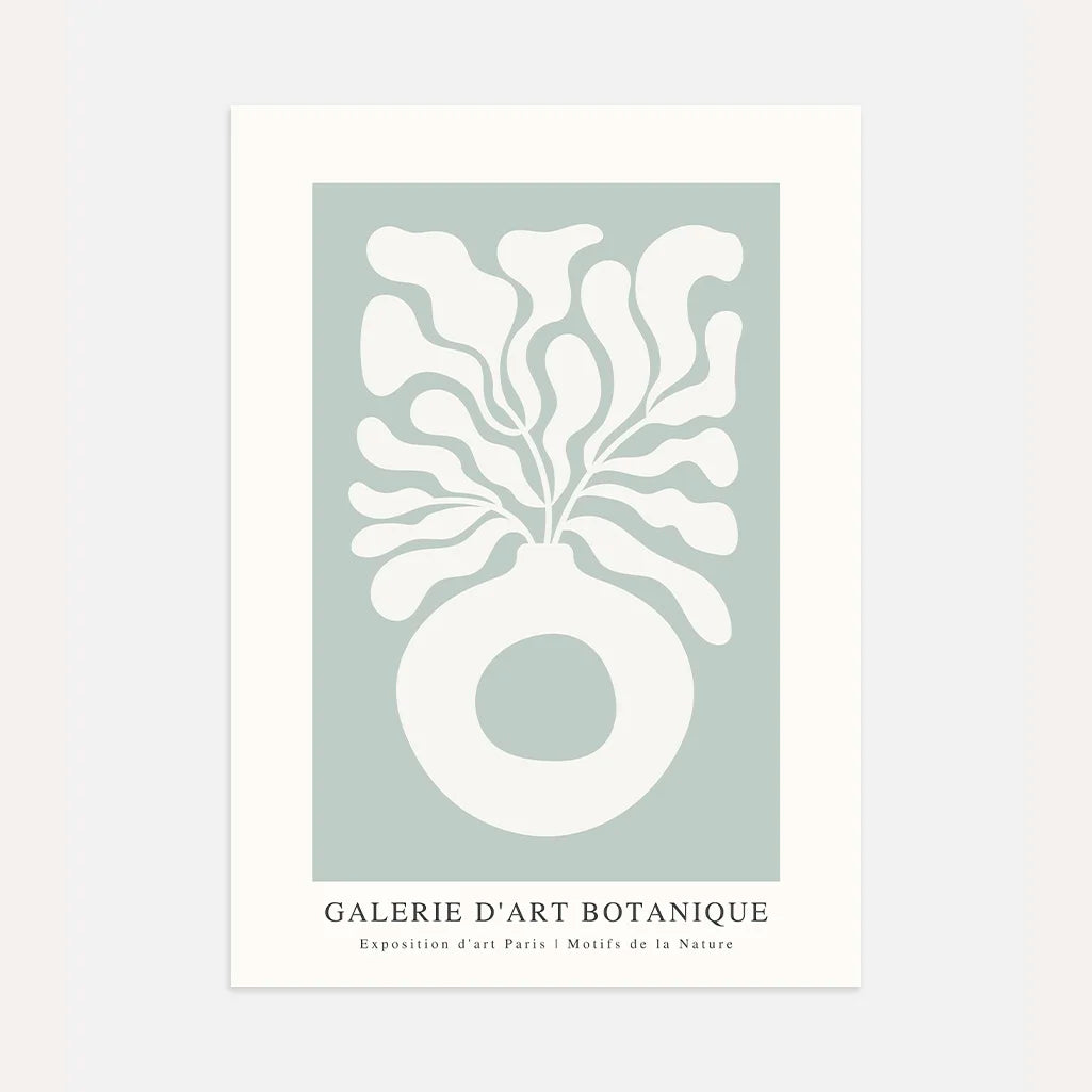 Abstract Vase Botanical Poster