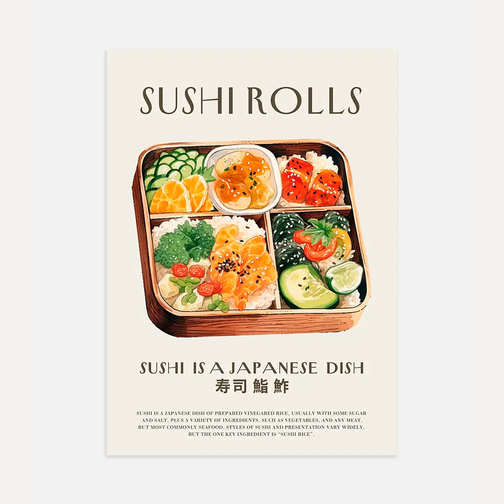 Sushi Bento Fresh Poster
