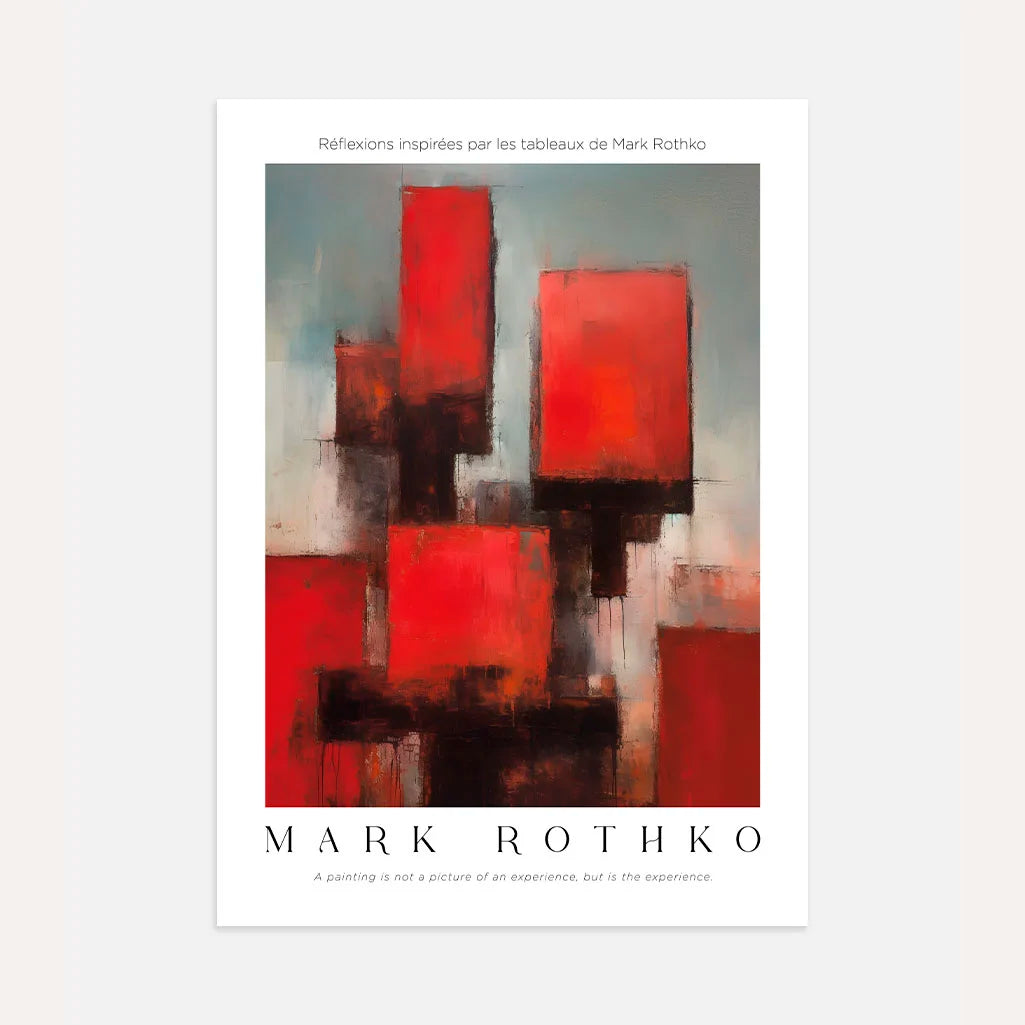 Rothko Red Structure Poster