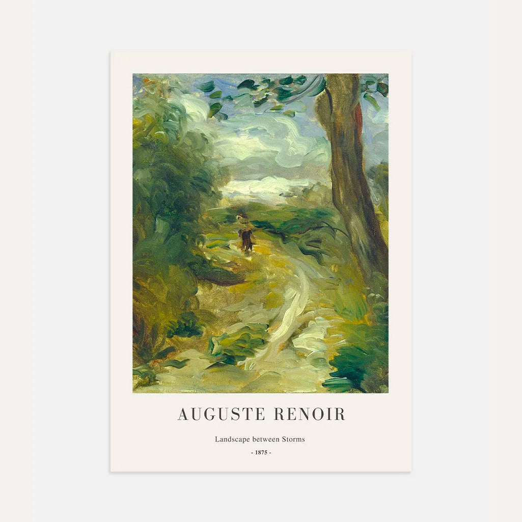 Auguste Renoir Landscape Between Storms Poster