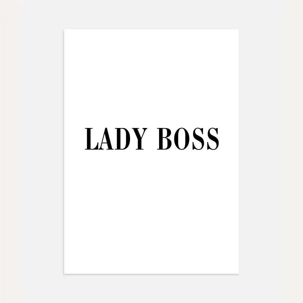 Lady Boss Poster