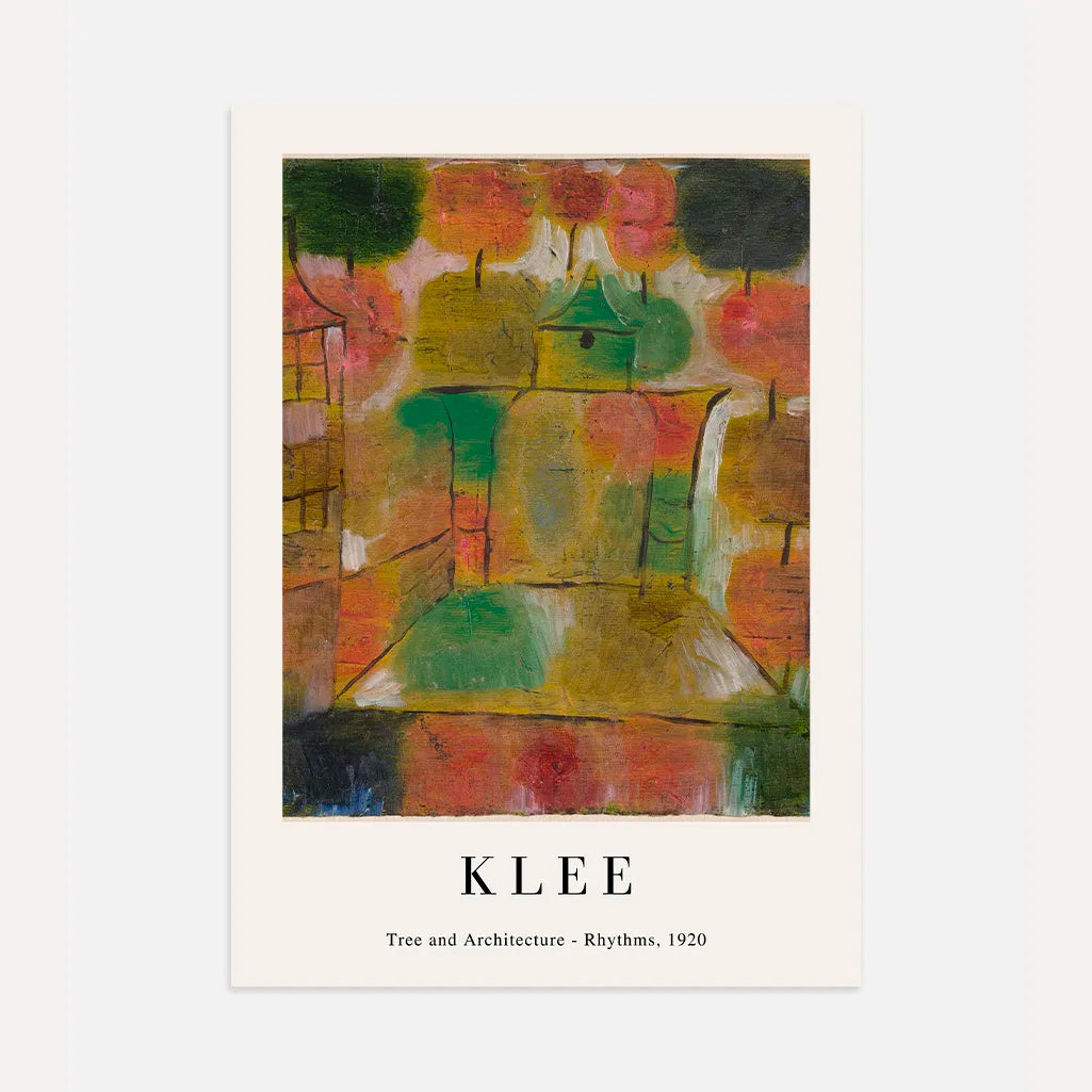 Paul Klee Tree and Architecture Rhythms Poster