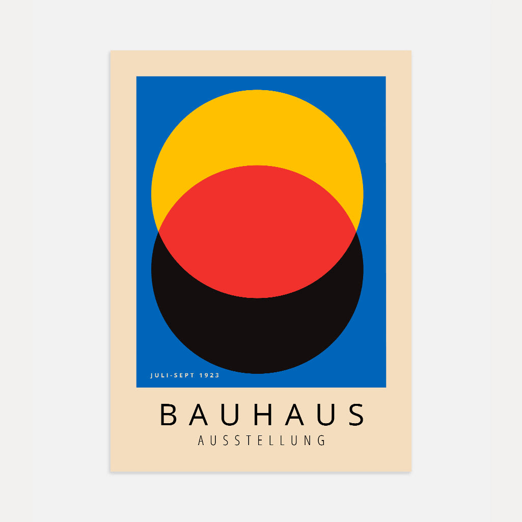 Bauhaus Three-Color Poster
