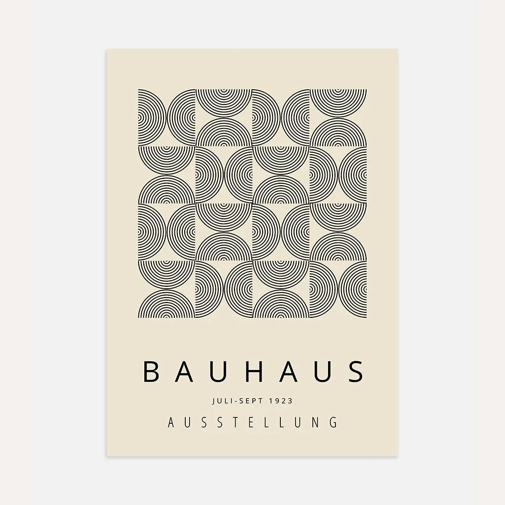 Bauhaus Hypnotic Arc Poster