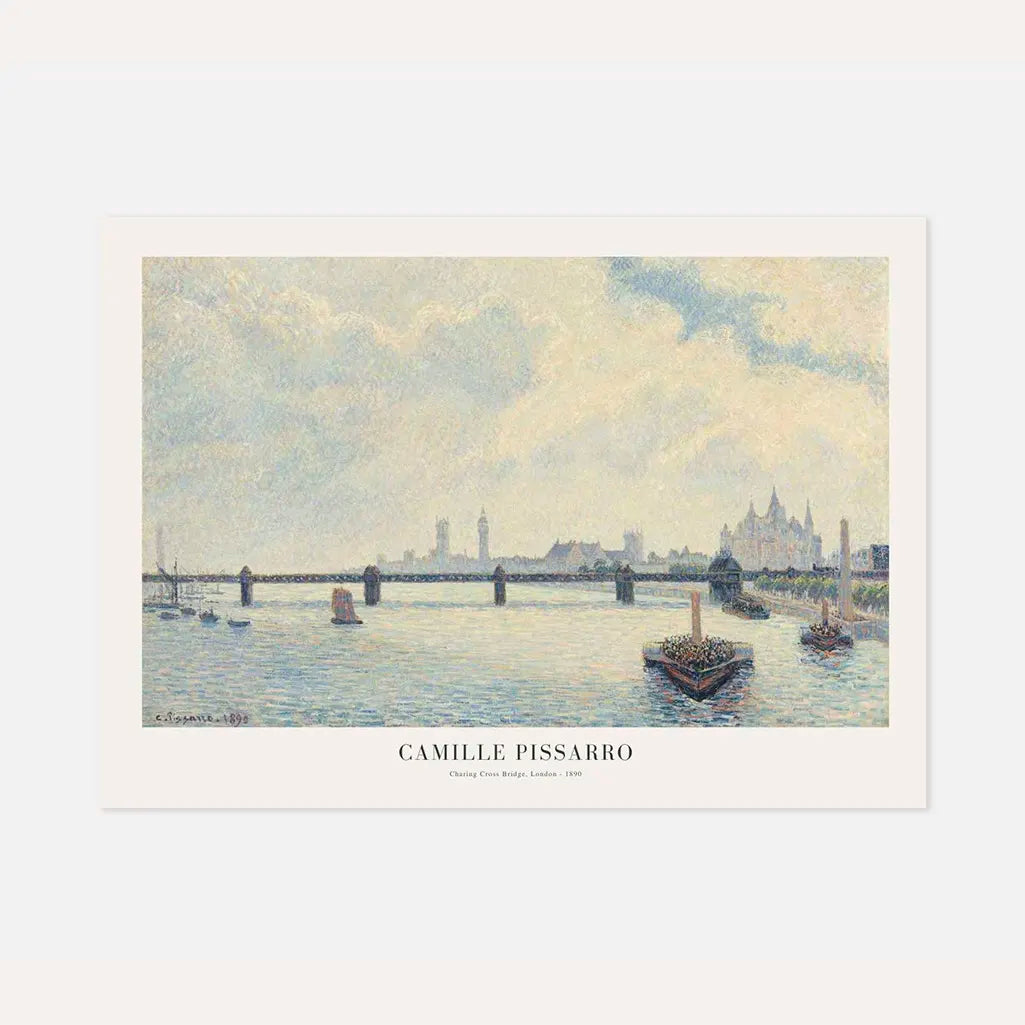 Pissarro Charing Cross Bridge London Poster