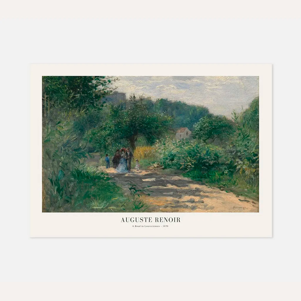 Auguste Renoir Road in Louveciennes Poster
