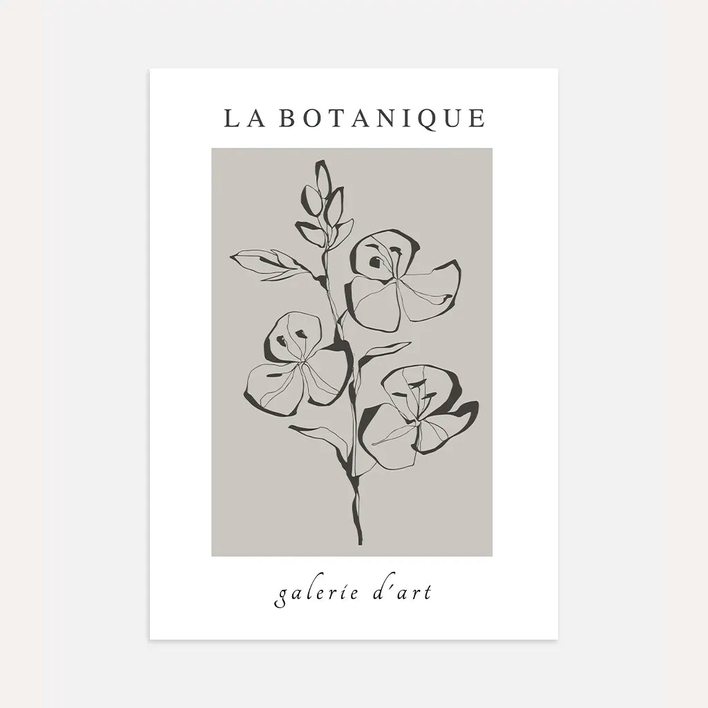 LA Botanique Flowers Poster