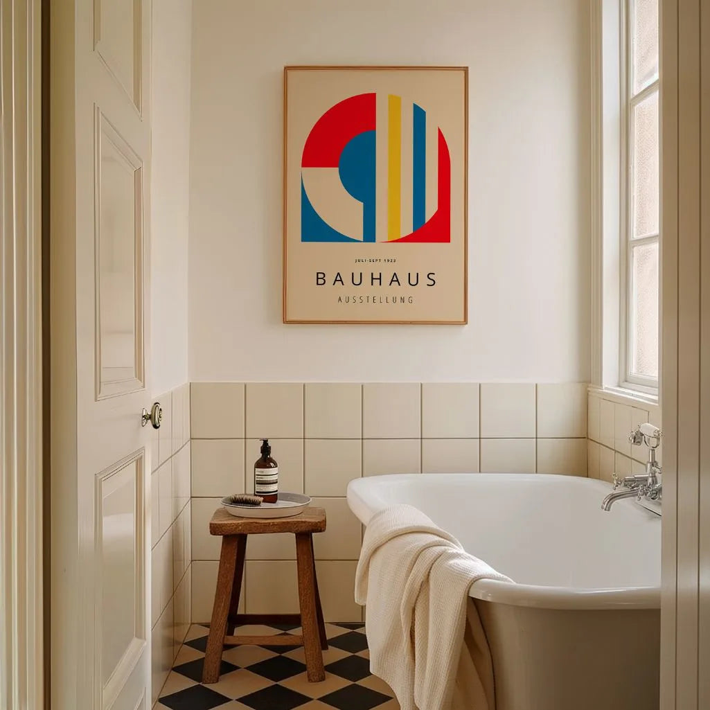 Bauhaus Abstract Form Poster