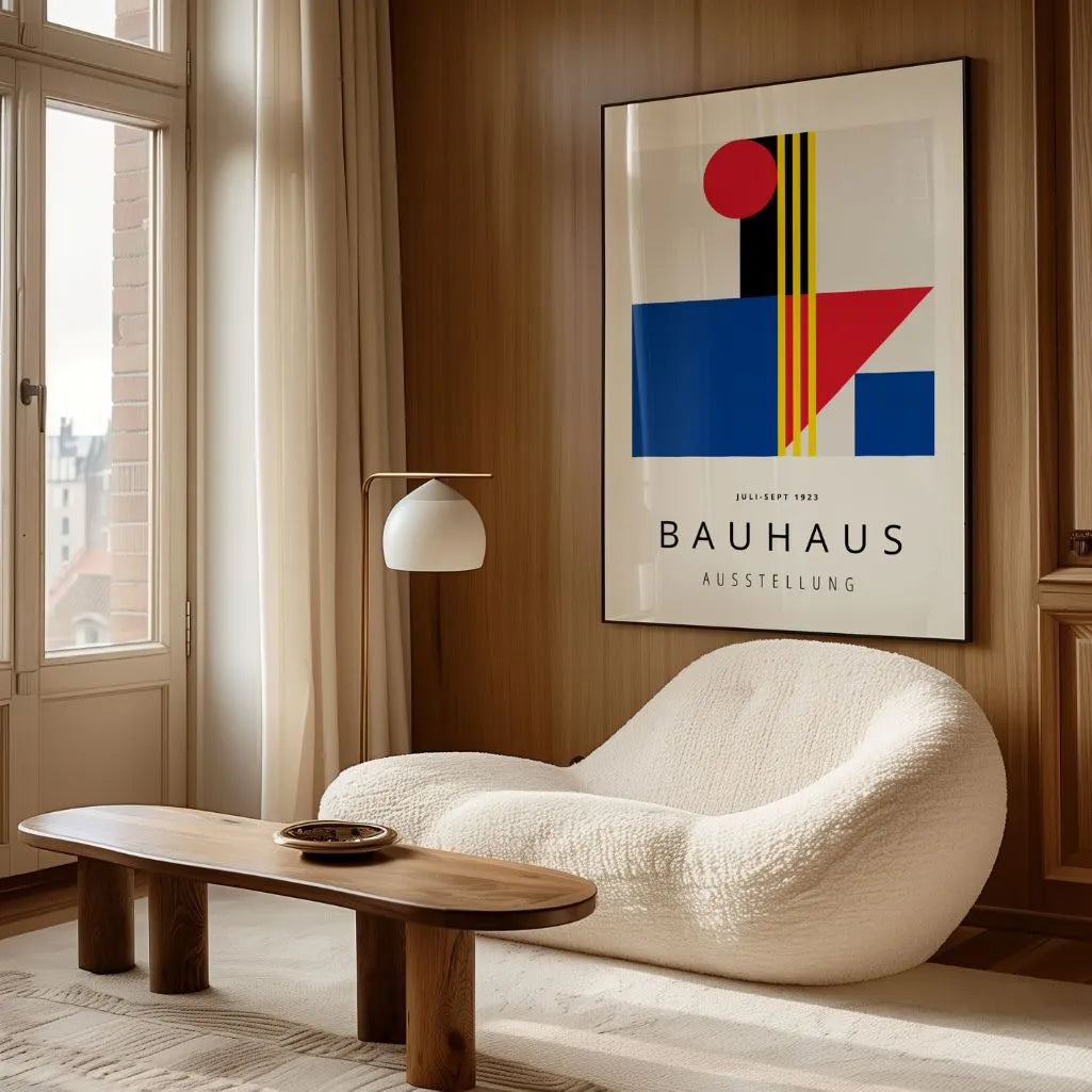 Bauhaus Modernist Color Composition Poster