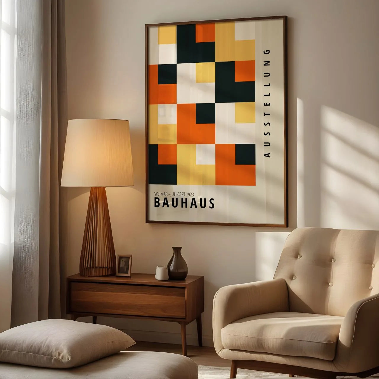 Bauhaus Color Mosaic Poster
