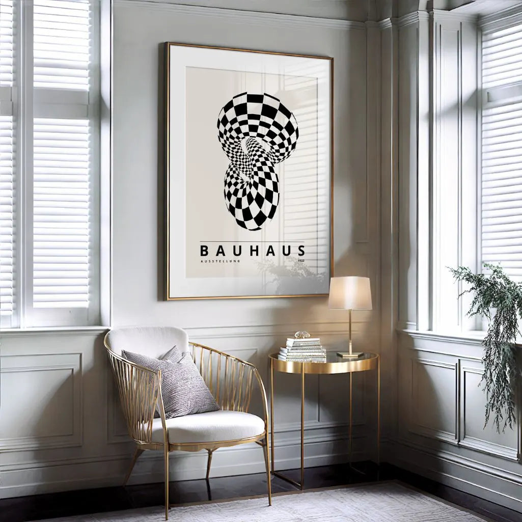 Bauhaus Hypnotic Geometry Poster
