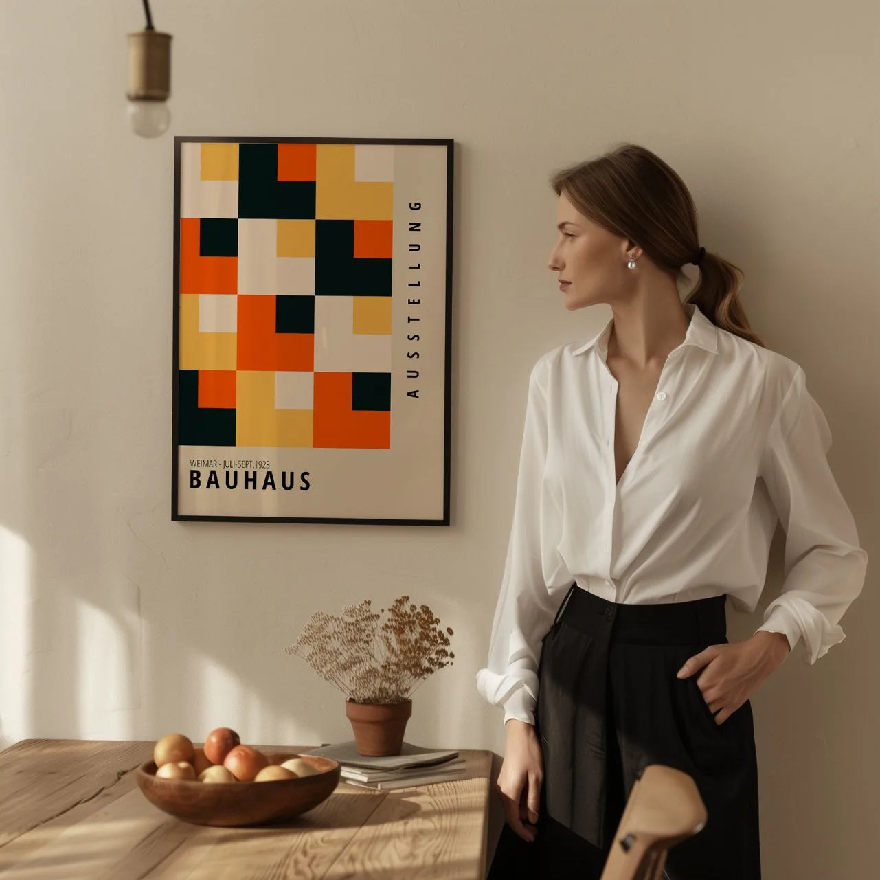 Bauhaus Color Mosaic Poster