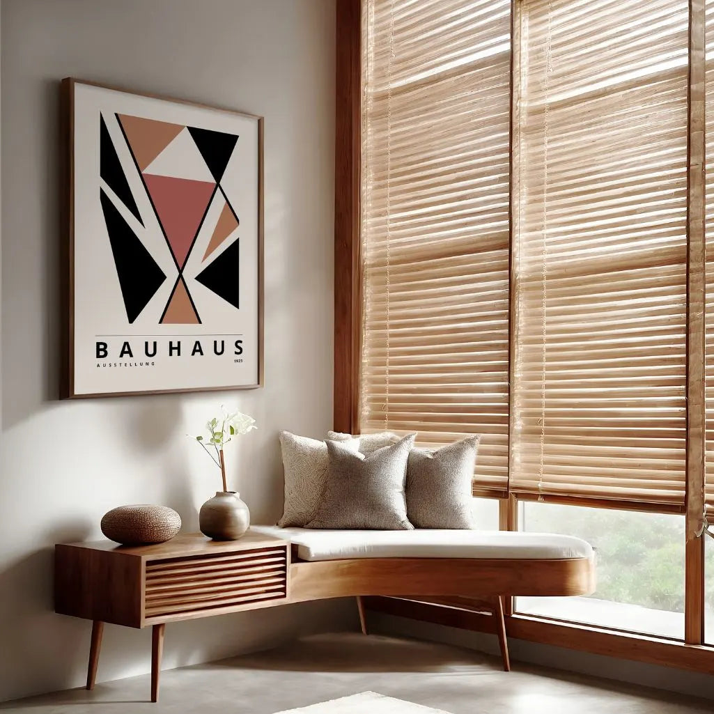 Bauhaus Sharp Triangle Geometry Poster