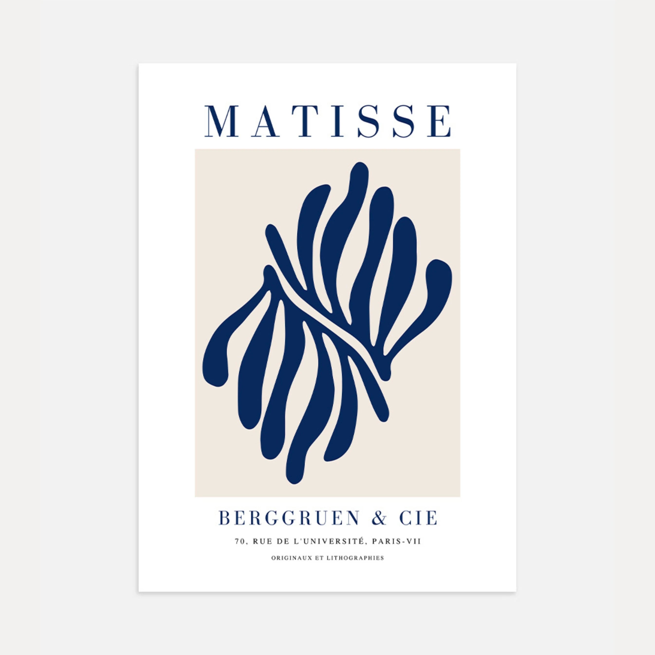 Matisse Navy Form Poster