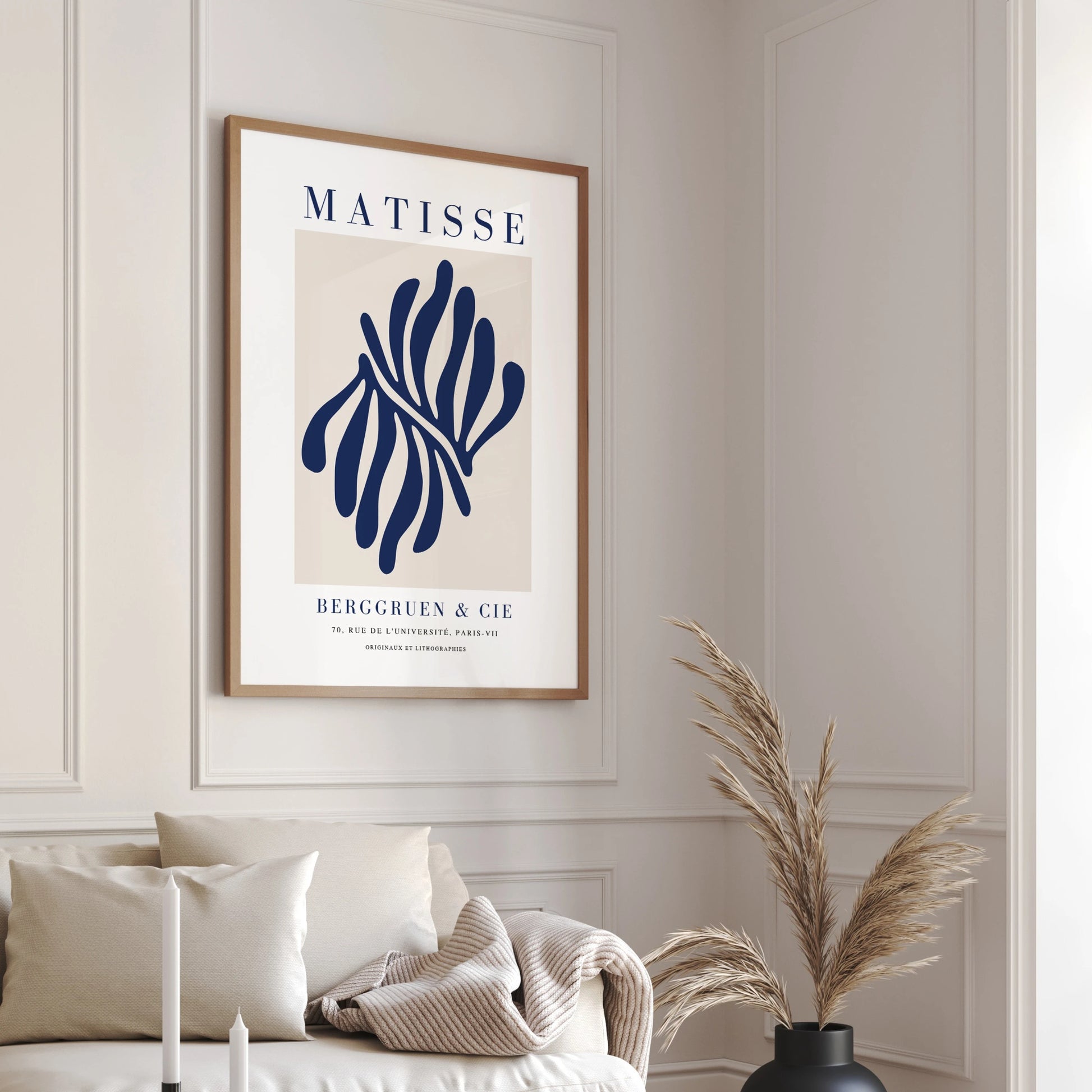 Matisse Navy Form Poster