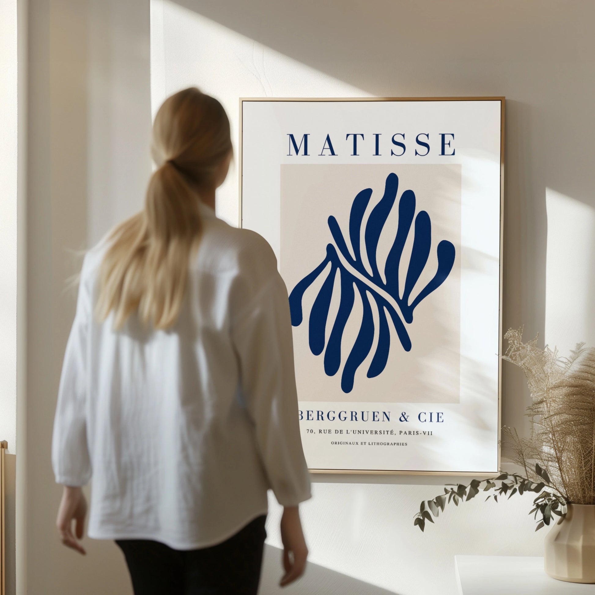 Matisse Navy Form Poster