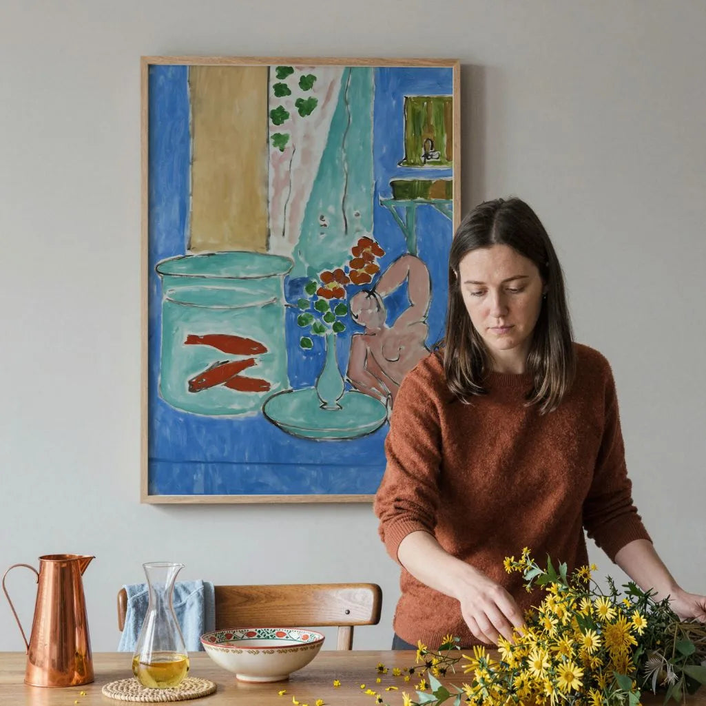 Henri Matisse Goldfish and Sculpture Poster