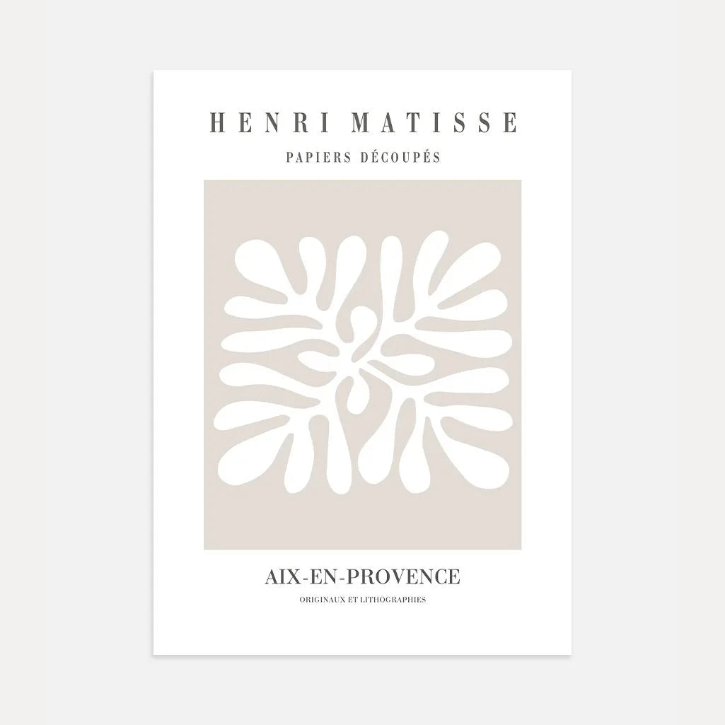 Matisse Beige Form Poster