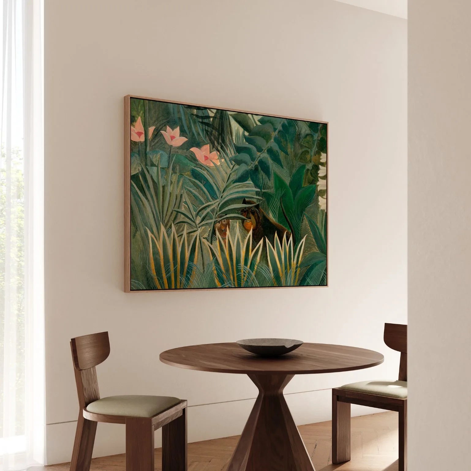 Framed Canvas Print Equatorial Jungle Horizontal