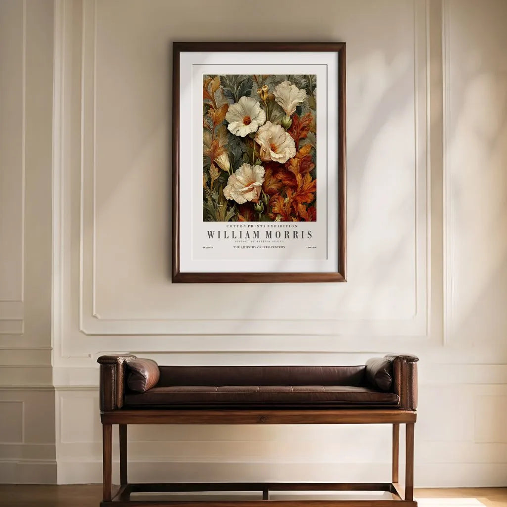 William Morris Autumn Poppy Poster