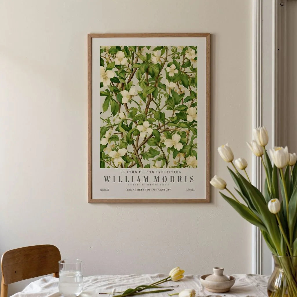 William Morris Jasmine Pattern Poster
