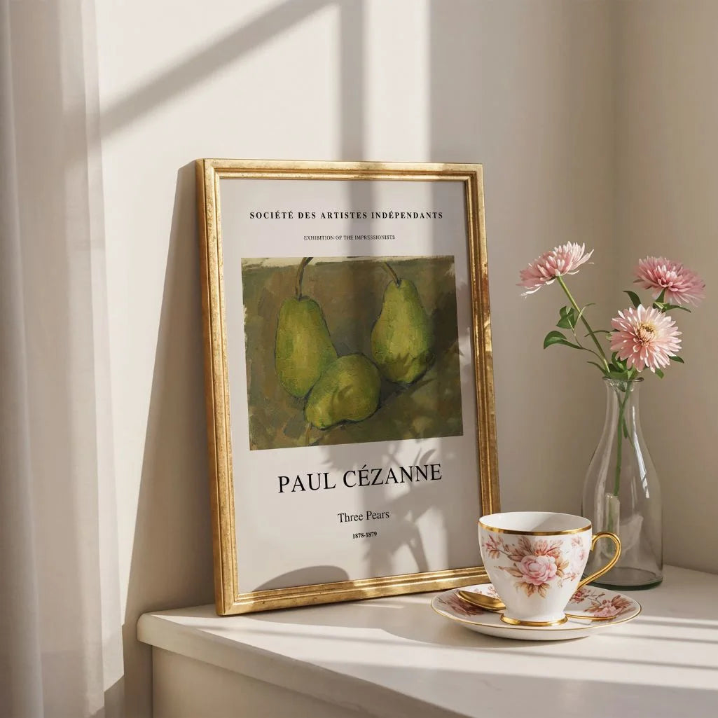 Paul Cézanne Three Pears Poster
