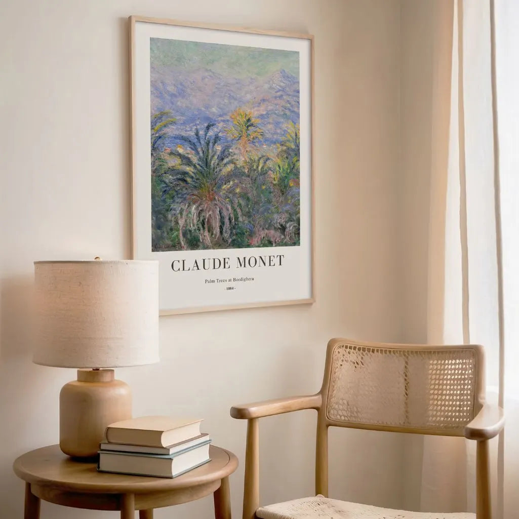 Claude Monet Bordighera Palm Trees Poster