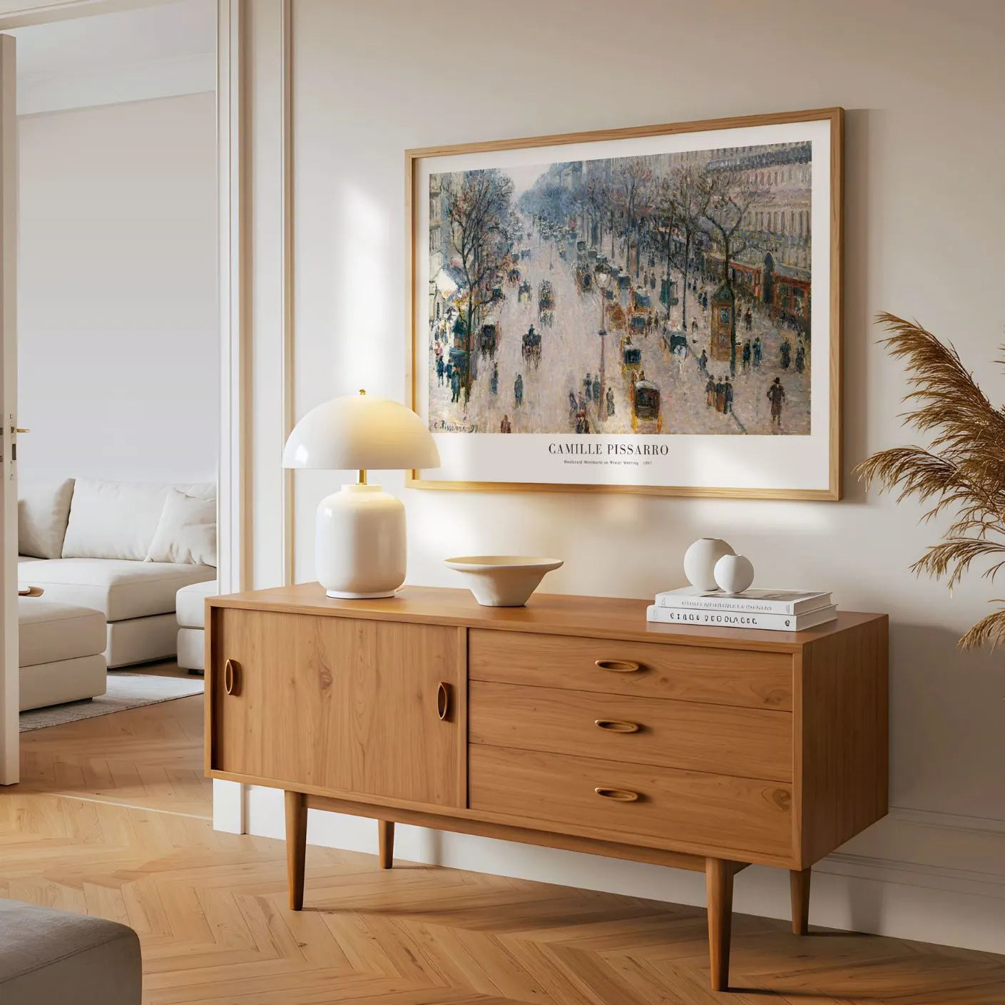 Pissarro Boulevard Montmartre Winter Morning Poster