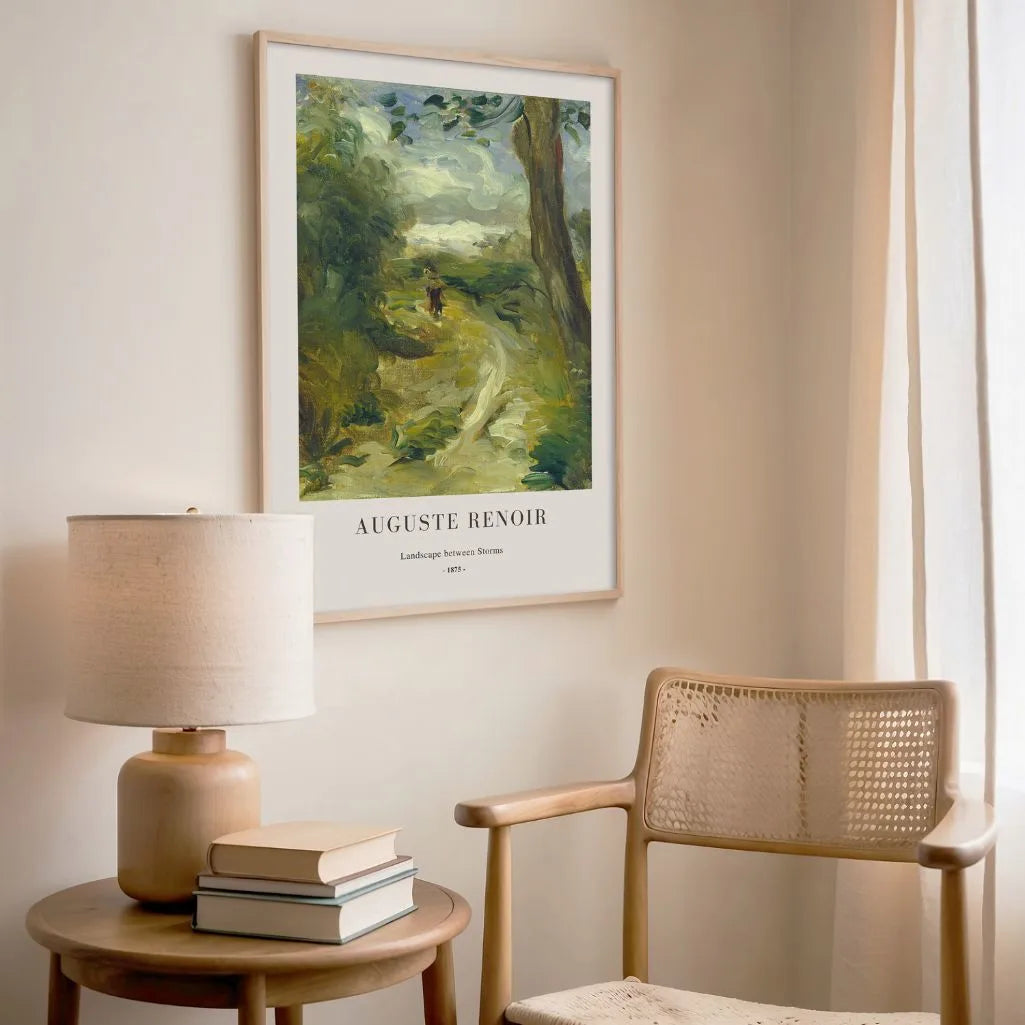 Auguste Renoir Landscape Between Storms Poster