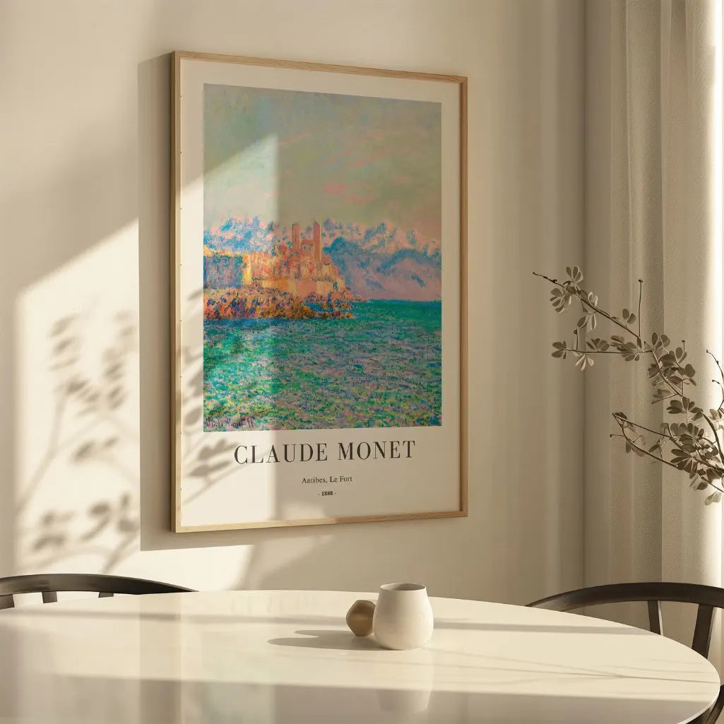 Monet Antibes Le Fort Poster