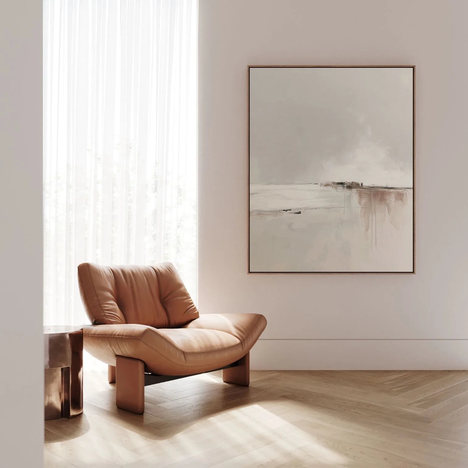 Framed Canvas Print Northern Light