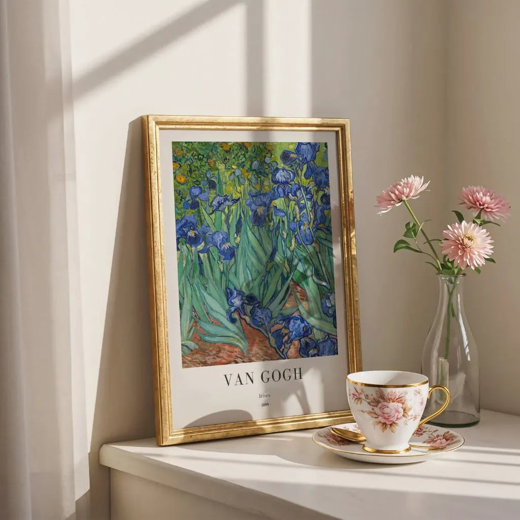 Van Gogh Irises Flower Poster