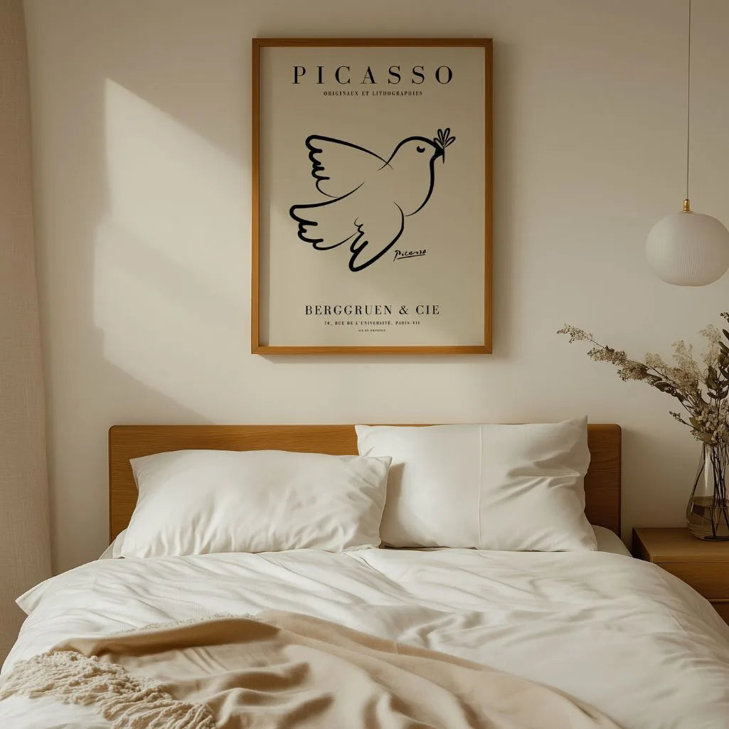 Picasso-Inspired Dove of Hope Poster