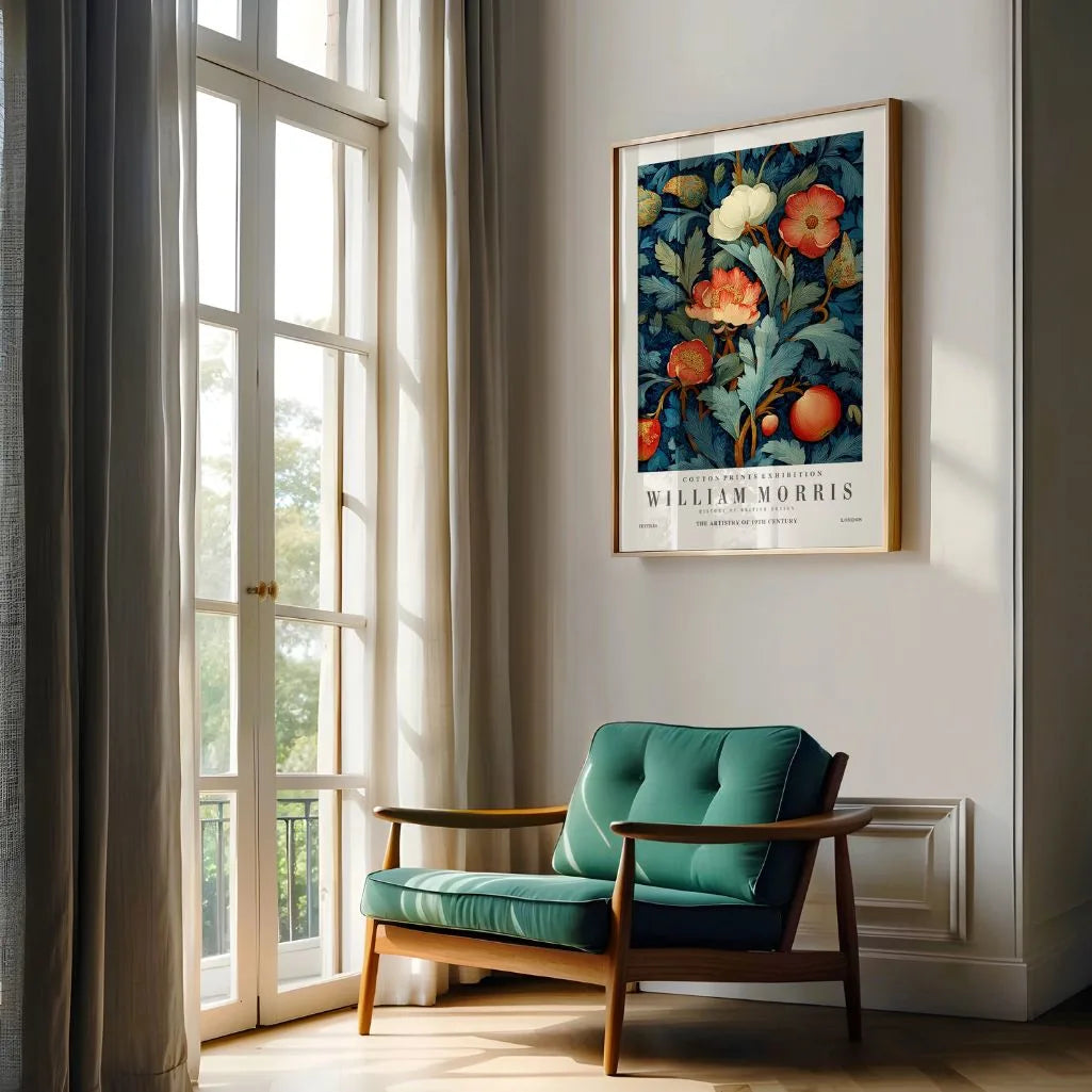 William Morris Botanical Poster