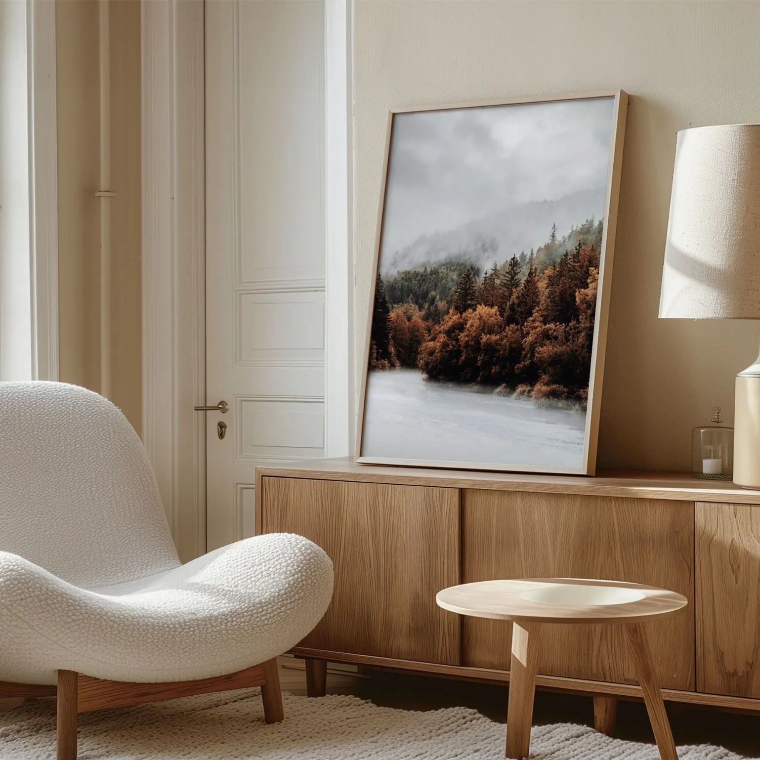 Framed Canvas Print Forest Silence