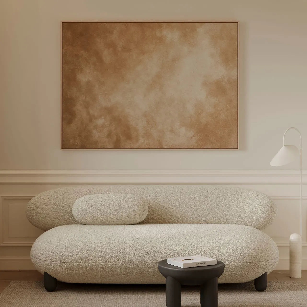 Framed Canvas Print Sand Silence