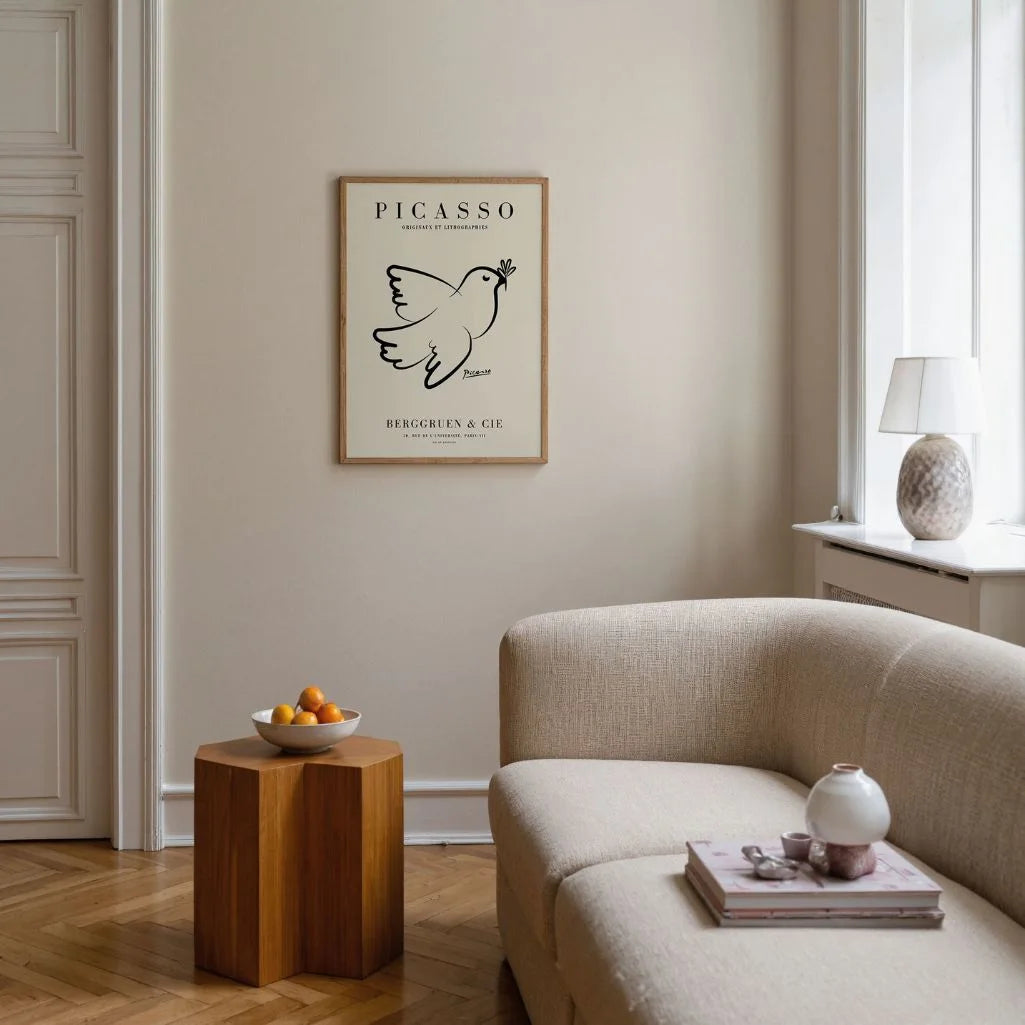 Picasso-Inspired Dove of Hope Poster