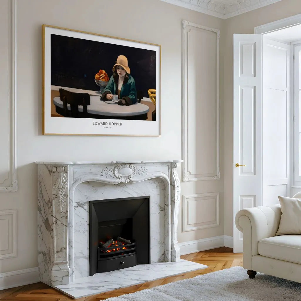 Edward Hopper Automat Horizontal Poster