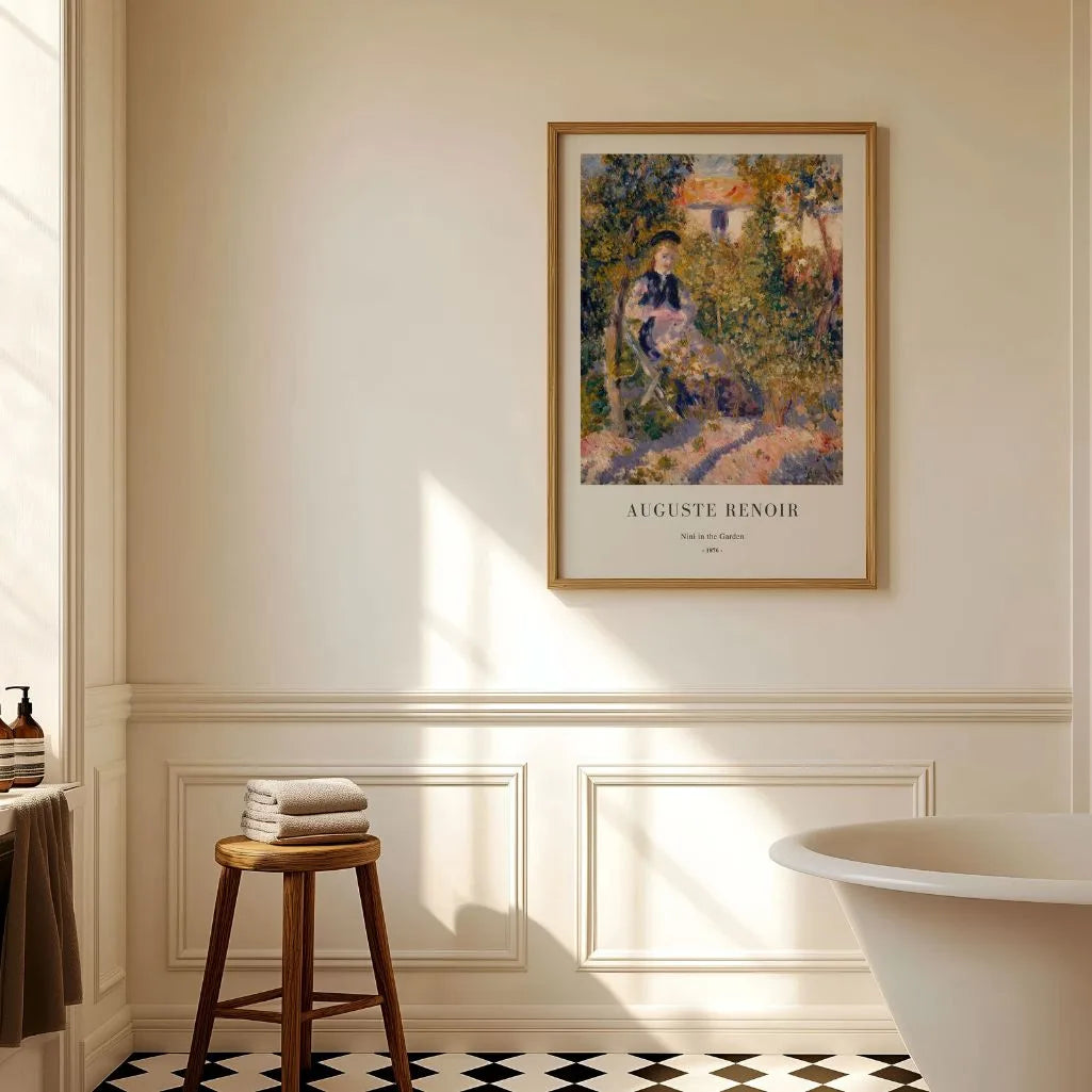 Auguste Renoir Nini in the Garden Poster