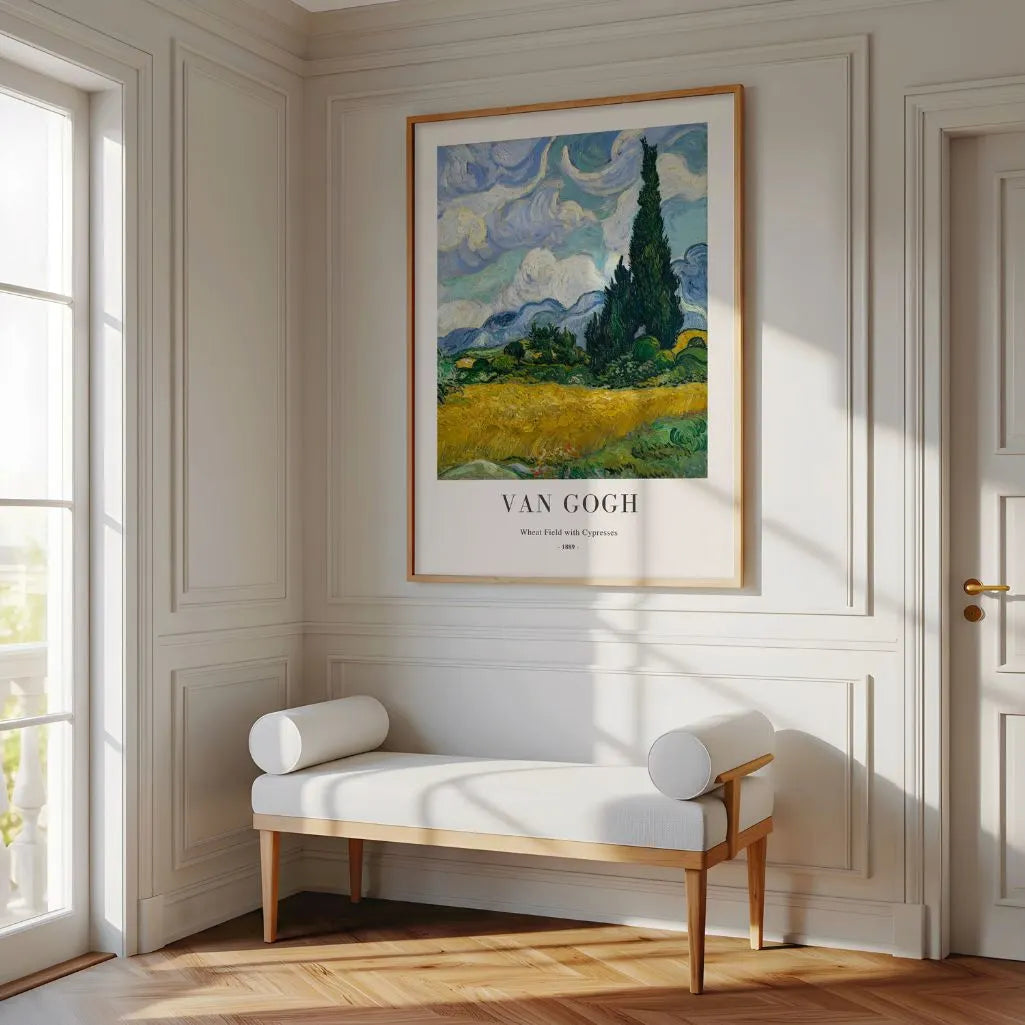 Vincent van Gogh Wheat Field with Cypresses Poster