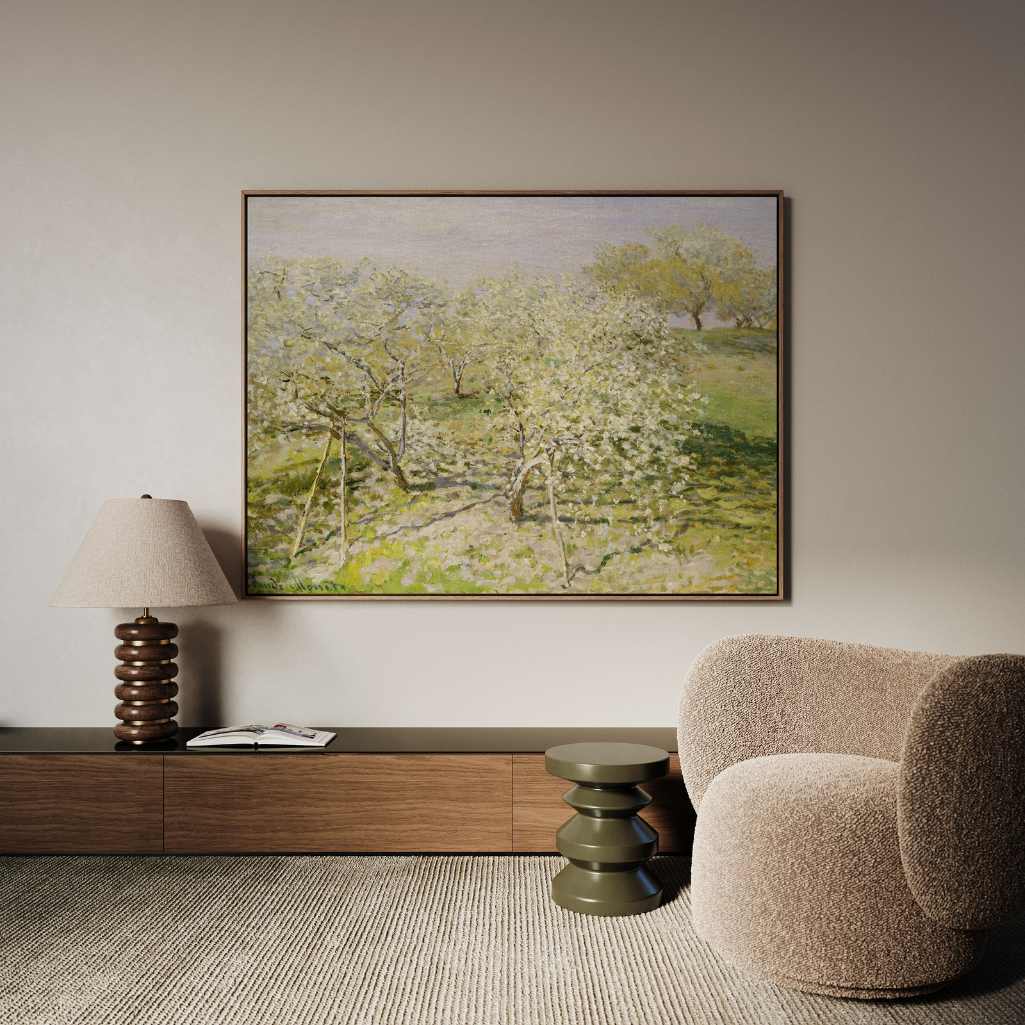 Framed Canvas Print Spring Orchard