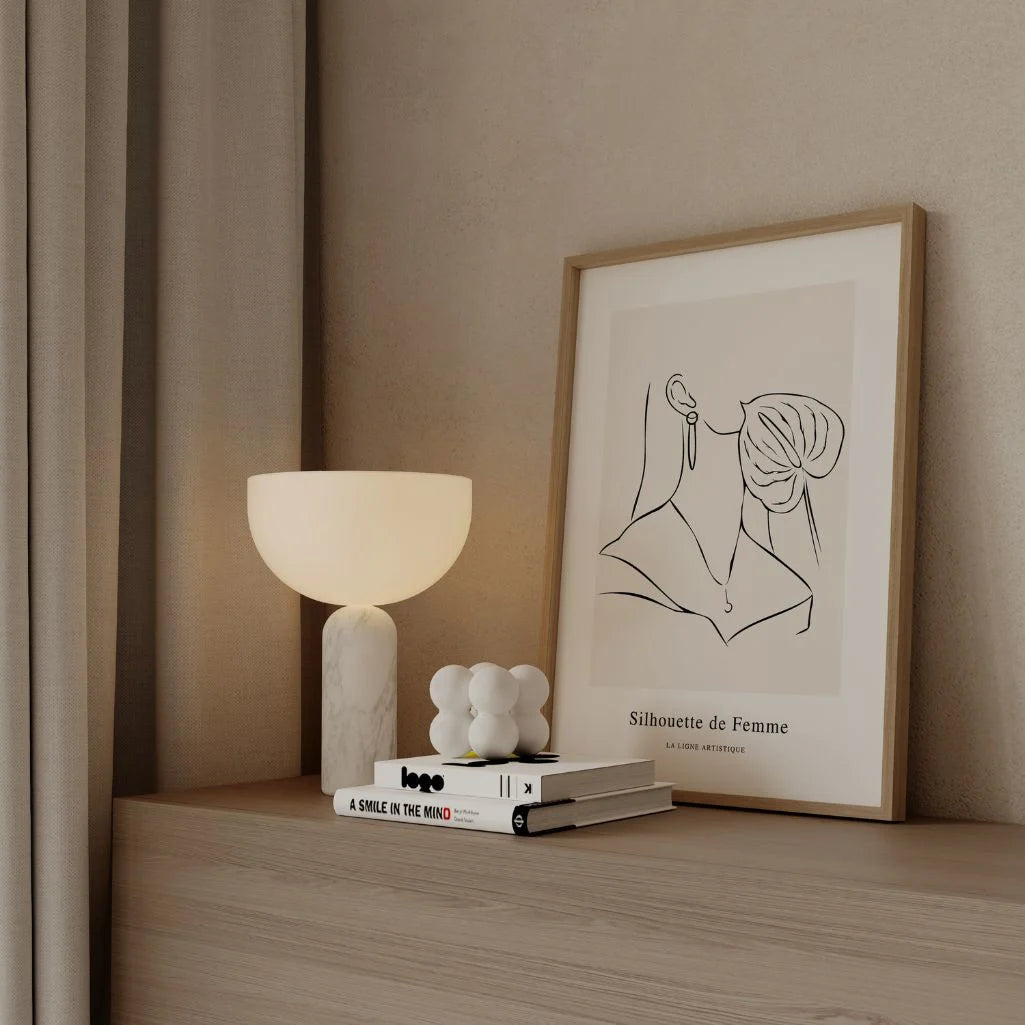 Flower of Femininity Line Art Poster