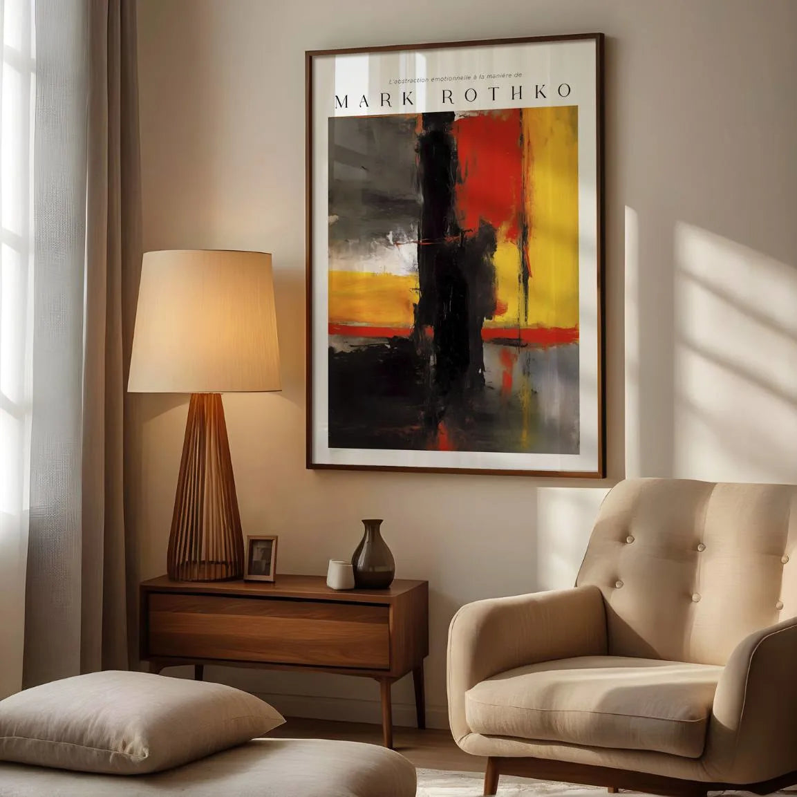 Rothko Fire Forms Poster
