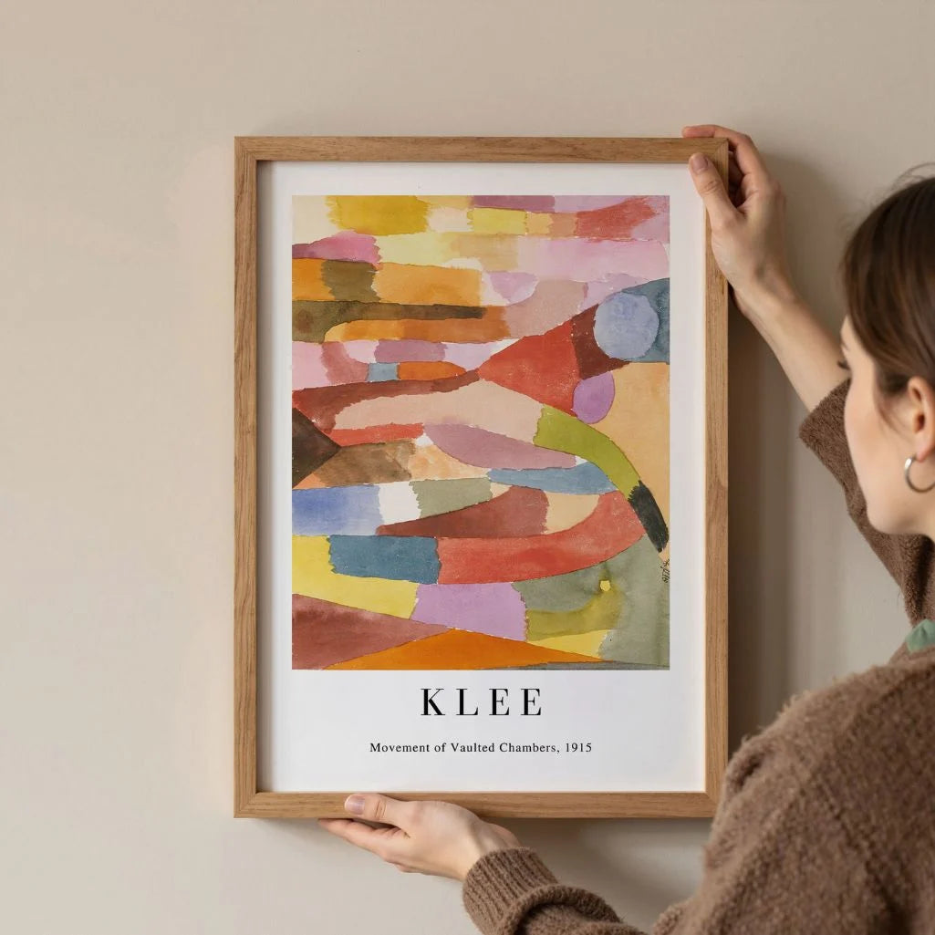 Paul Klee Abstract Architecture Poster