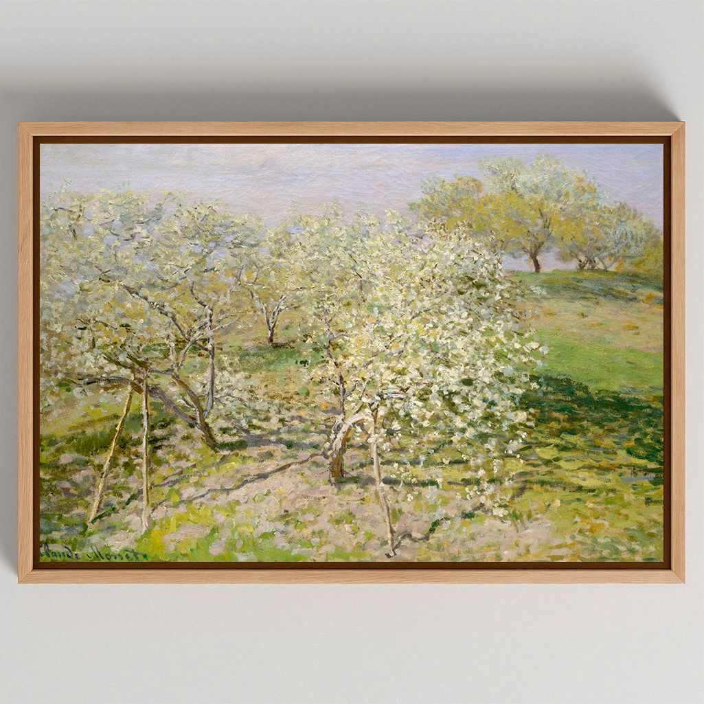 Framed Canvas Print Spring Orchard