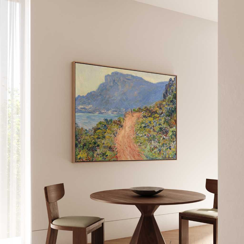 Framed Canvas Print La Corniche near Monaco