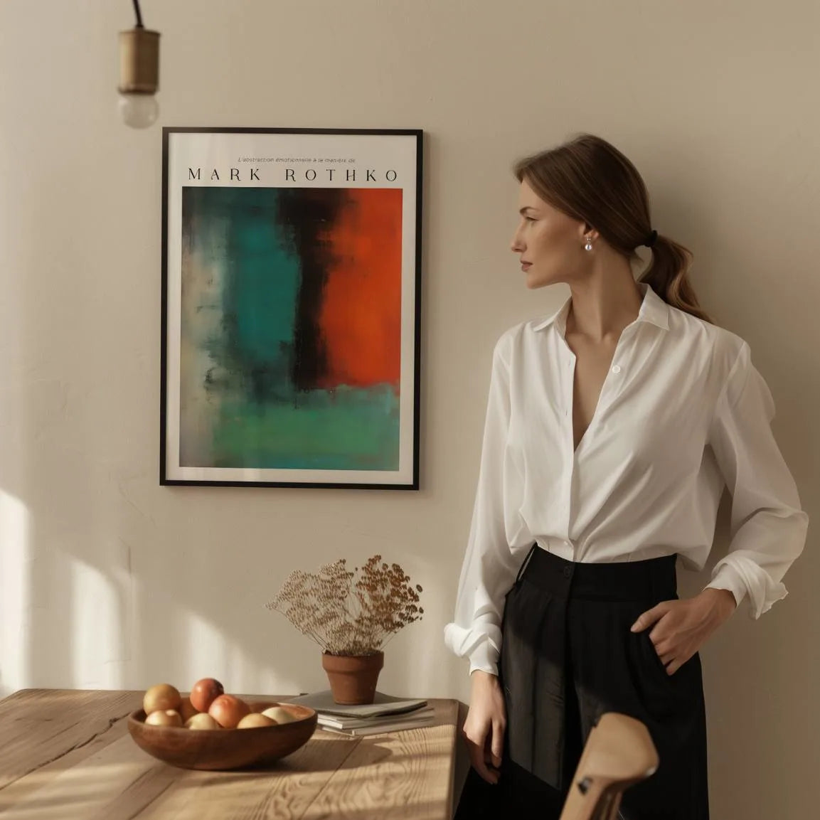 Rothko Green Depth Poster