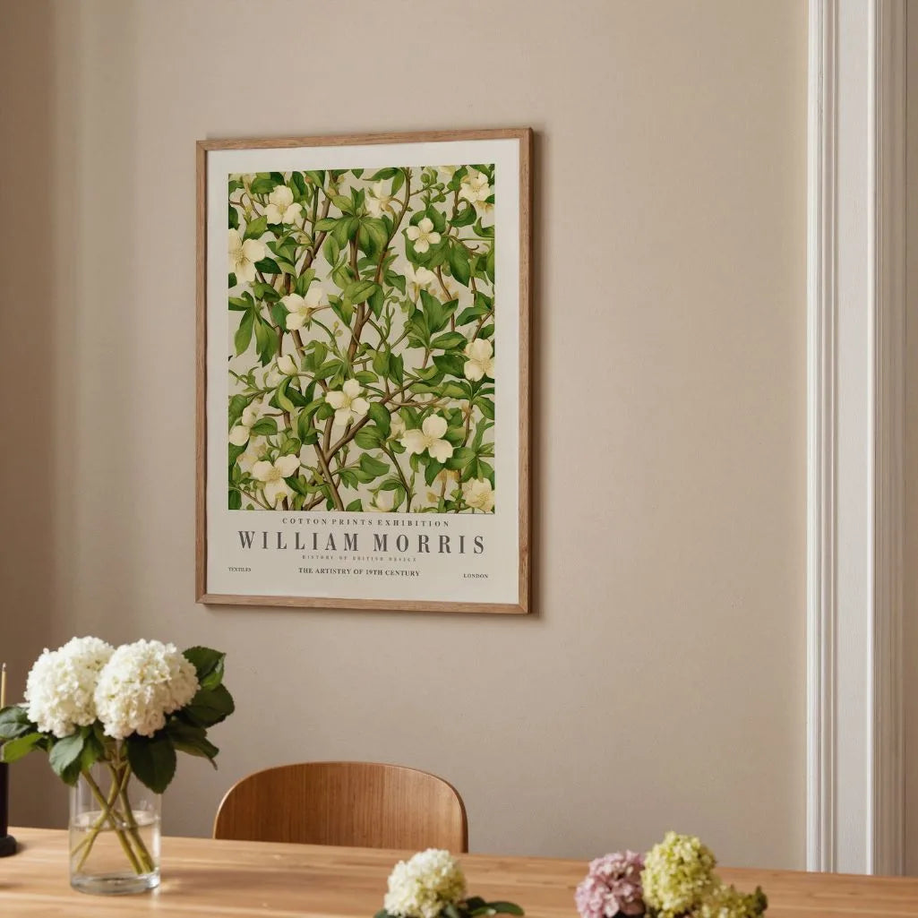 William Morris Jasmine Pattern Poster