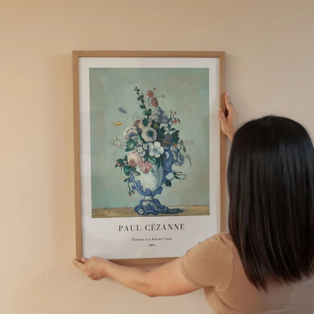 Paul Cézanne Flowers in a Rococo Vase Poster
